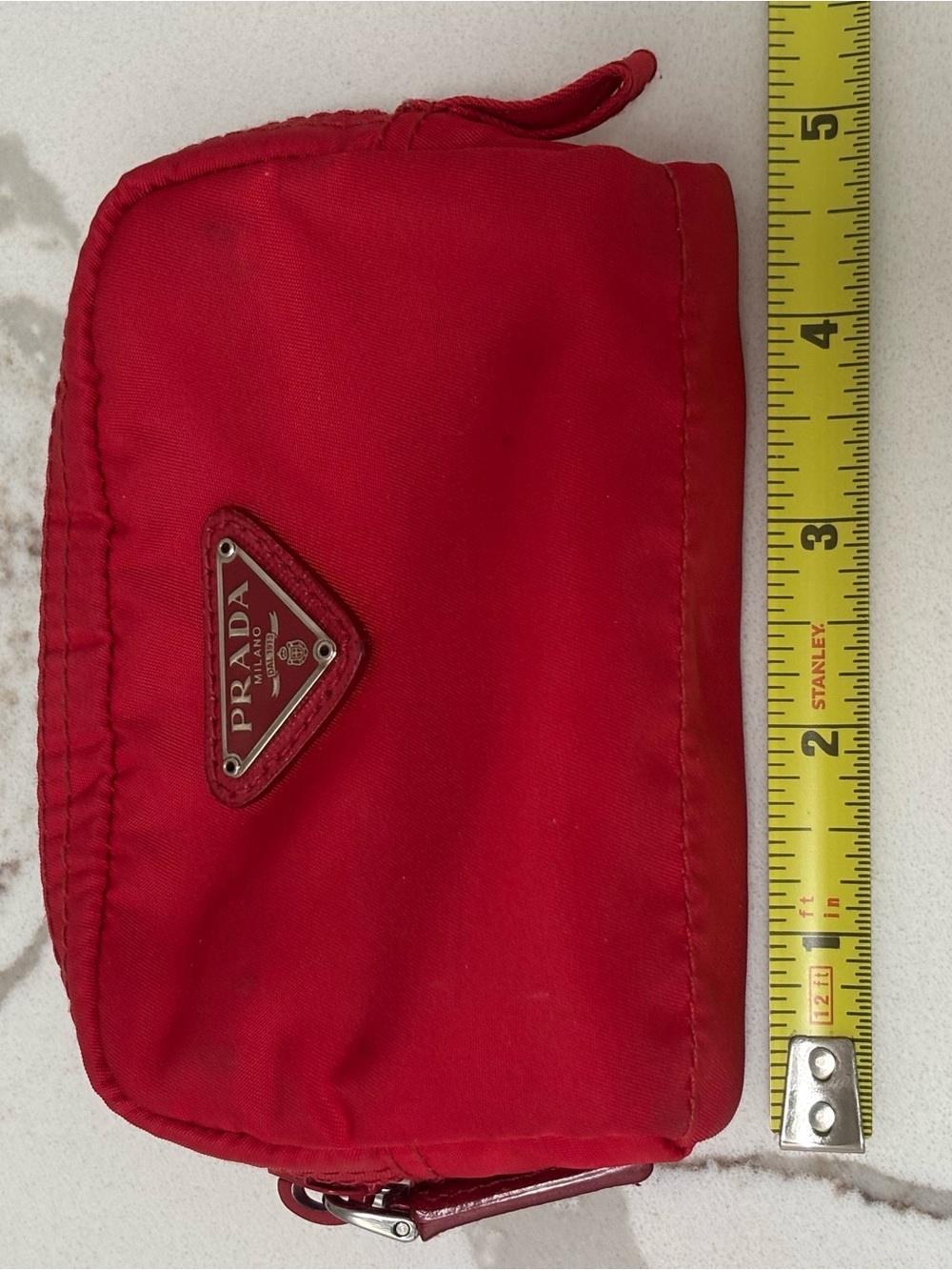 Prada Red Nylon Pouch - Picture 3 of 8